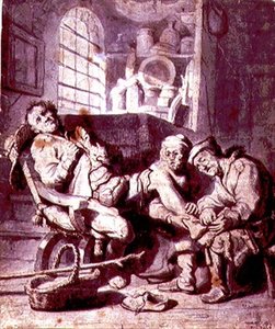 Der verstauchte Fuß von Rembrandt Harmensz. van Rijn