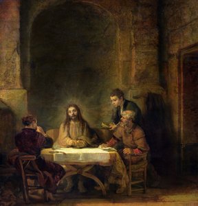 Das Abendmahl in Emmaus von Rembrandt van Rijn