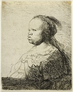 Die Weiße Negerin, ca. 1630 von Rembrandt Harmensz. van Rijn
