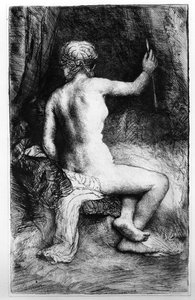 Die Frau mit dem Pfeil von Rembrandt van Rijn