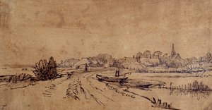 Ansicht von Sloten, um 1650