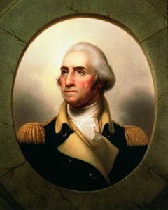 Bullaugen-Porträt von George Washington