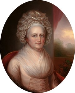 Porträt von Martha Washington 1731-1802 von Rembrandt Peale
