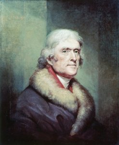 Porträt von Thomas Jefferson (1743 - 1826) von Peale Rembrandt (1778 - 1860) von Rembrandt Peale