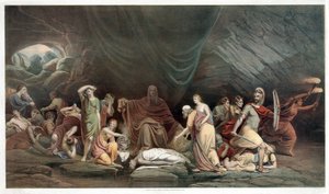 Der Hof des Todes, veröffentlicht 1859 von Rembrandt Peale
