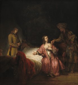 Joseph wird von Potiphars Frau beschuldigt von Rembrandt Workshop