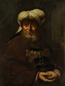 Ein Rabbi (König Usija mit Lepra befallen), ca. 1764-85 von Rembrandt van Rijn