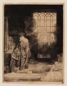 Ein Gelehrter in seinem Arbeitszimmer (Faust) von Rembrandt van Rijn