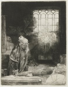 Ein Gelehrter in seinem Arbeitszimmer von Rembrandt van Rijn