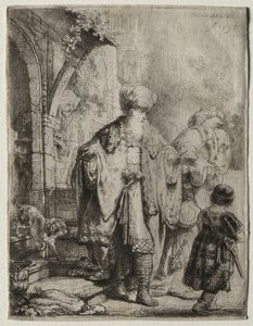 Abraham vertreibt Hagar und Ismael, 1637 von Rembrandt van Rijn