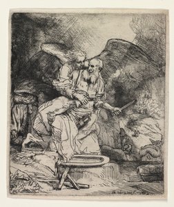 Abrahams Opfer von Rembrandt van Rijn