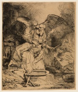 Abrahams Opfer von Rembrandt van Rijn