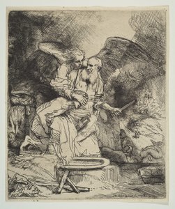 Abrahams Opfer, 1655 von Rembrandt van Rijn