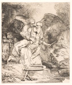 Abrahams Opfer von Rembrandt van Rijn