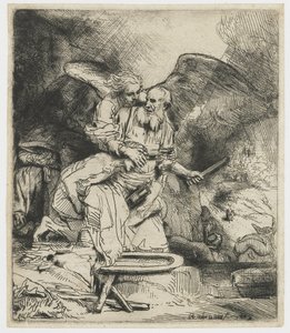 Abrahams Opfer von Rembrandt van Rijn