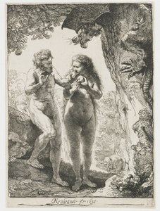 Adam und Eva von Rembrandt van Rijn