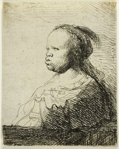 Eine afrikanische Frau von Rembrandt van Rijn