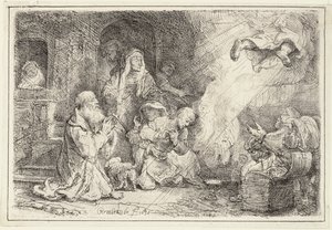 Engel verlässt die Familie von Tobias, 1641 von Rembrandt van Rijn
