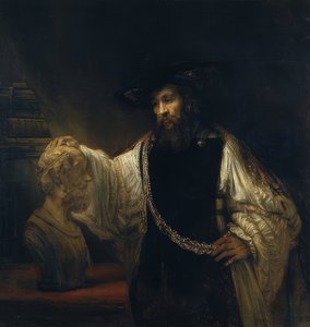 Aristoteles vor der Büste des Homer von Rembrandt van Rijn