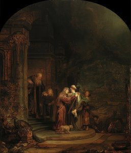 Begegnung von Maria und Elisabeth, 1640 von Rembrandt van Rijn