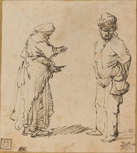 Bettler Mann und Frau