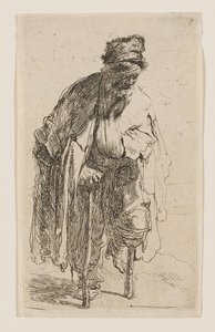 Bettler mit Holzbein von Rembrandt van Rijn