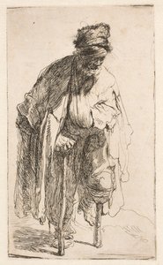 Bettler mit Holzbein von Rembrandt van Rijn