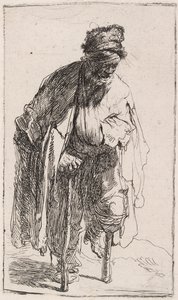 Bettler mit Holzbein, um 1630 von Rembrandt van Rijn