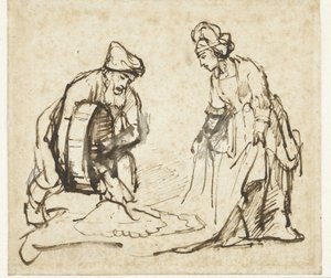 Boas und Ruth von Rembrandt van Rijn