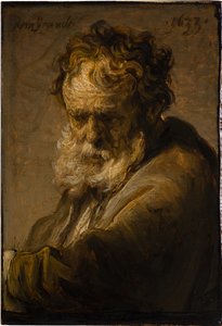 Büste eines bärtigen alten Mannes, 1633 von Rembrandt van Rijn
