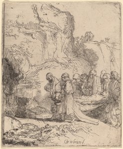 Christus wird zum Grab getragen von Rembrandt van Rijn