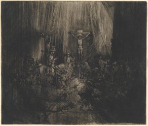 Christus zwischen den beiden Dieben gekreuzigt (Die drei Kreuze)
