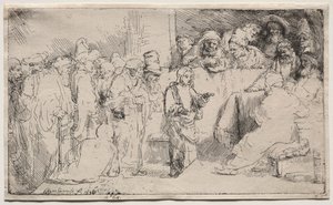 Christus im Disput mit den Doktoren: Eine Skizze, 1652