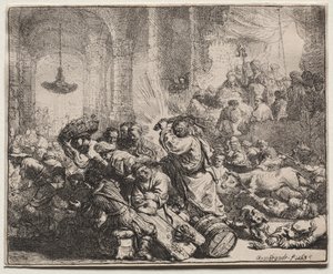 Christus vertreibt die Geldwechsler aus dem Tempel