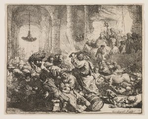Christus vertreibt die Geldwechsler aus dem Tempel
