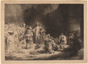 Christus predigt (Der Hundert-Gulden-Druck) von Rembrandt van Rijn