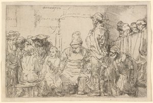 Christus sitzt und disputiert mit den Doktoren von Rembrandt van Rijn