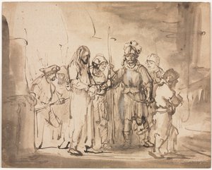 Christus vor Kaiphas gebracht, ca. 1641-1642