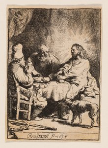 Christus in Emmaus: Die kleinere Platte