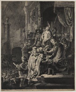 Christus vor Pilatus: große Platte von Rembrandt van Rijn