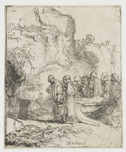 Christus wird zum Grab getragen von Rembrandt van Rijn