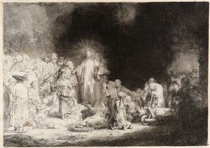 Christus heilt die Kranken Der Hundert-Gulden-Druck von Rembrandt van Rijn