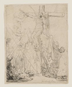 Kreuzabnahme, eine Skizze von Rembrandt van Rijn