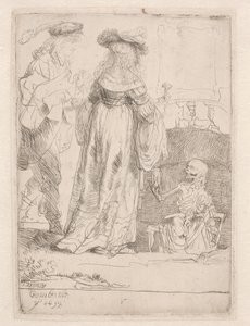 Das junge Paar und der Tod von Rembrandt van Rijn