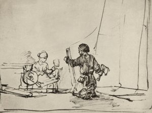 Die Heilige Familie in der Werkstatt von Rembrandt van Rijn