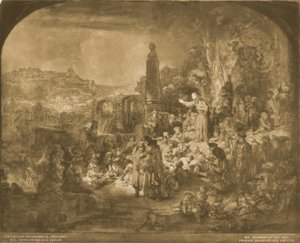 Die Predigt Johannes des Täufers von Rembrandt van Rijn