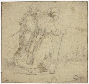 Älteres Bauernpaar von Rembrandt van Rijn