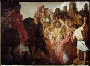 Der erste christliche Märtyrer: Die Steinigung des heiligen Stephanus von Rembrandt van Rijn