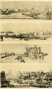 Vier Landschaftsstudien von Rembrandt van Rijn