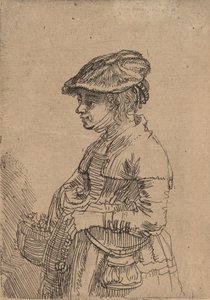 Mädchen mit einem Korb